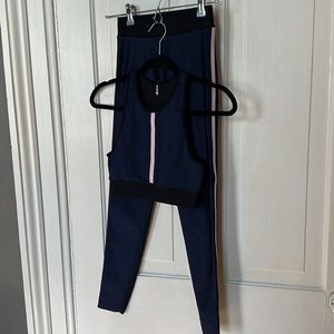 Ultracor, 3 piece set, leggings XS, bra  S & hooded vest S. Women’s active wear